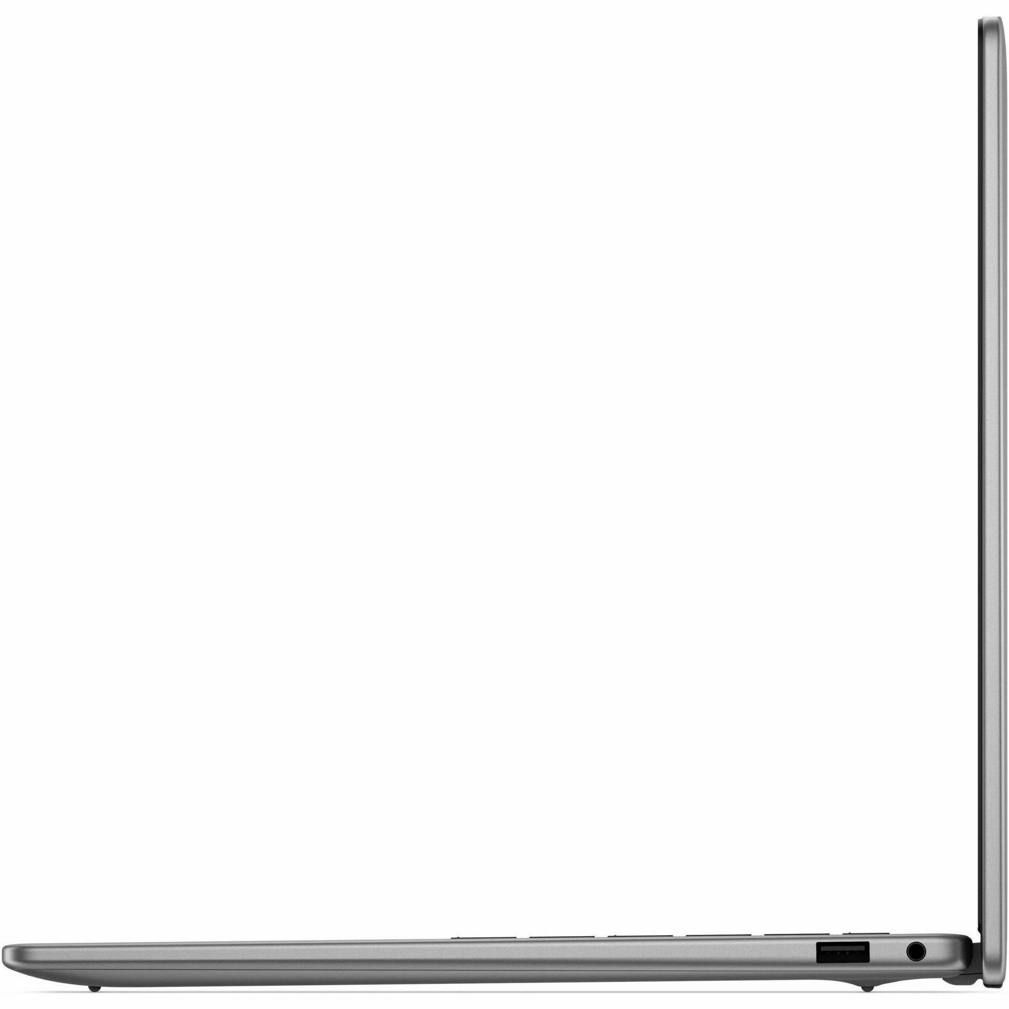 Left. Dell - Latitude 7000 14" IPS LCD 2560 x 1600 (QHD+) Touch Screen Laptop - Snapdragon X Elite with 32GB Memory - 512GB SDD - Titan Gray, Gray.