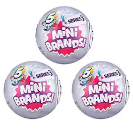 ZURU - 5 Surprise Mini Brands Mystery Capsule Series 3 | 3 Random Mini Toys