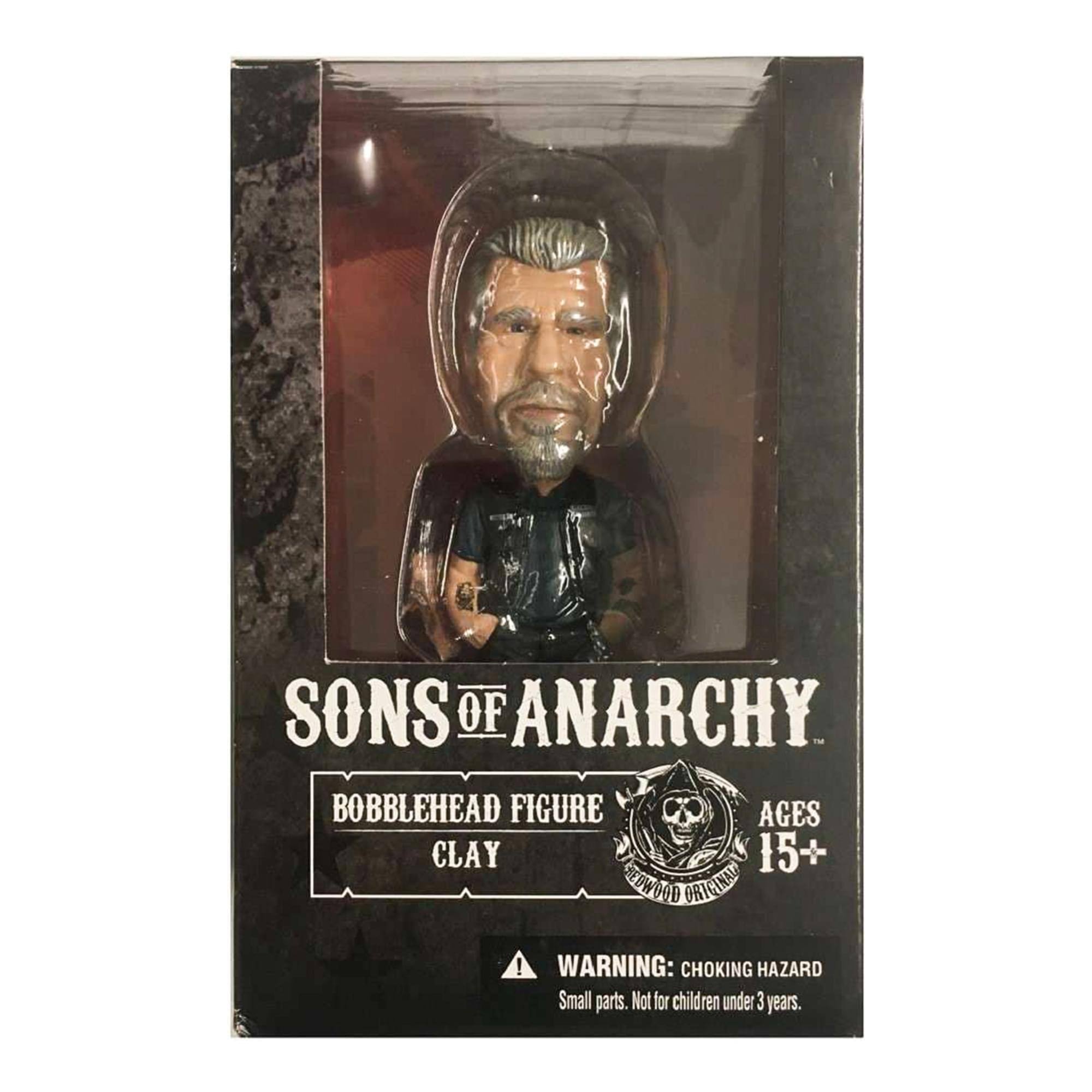 SONS OF ANARCHY BOBBLEHEAD FIGURE AGES 15+ ROWOOD ORIGINAL! WARNING: CHOKING HAZARD Small parts. Not for children under 3 years.