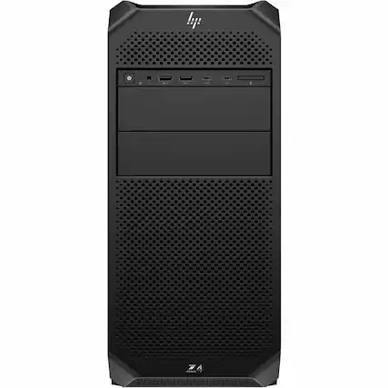 Front. HP - HP Z4 G5 Workstation - 1 Xeon w3-2423 - 16 GB - 512 GB SSD - Tower - Smart Buy - Intel W790 Chip - Windows 11 Pro - 4 GB - Black.
