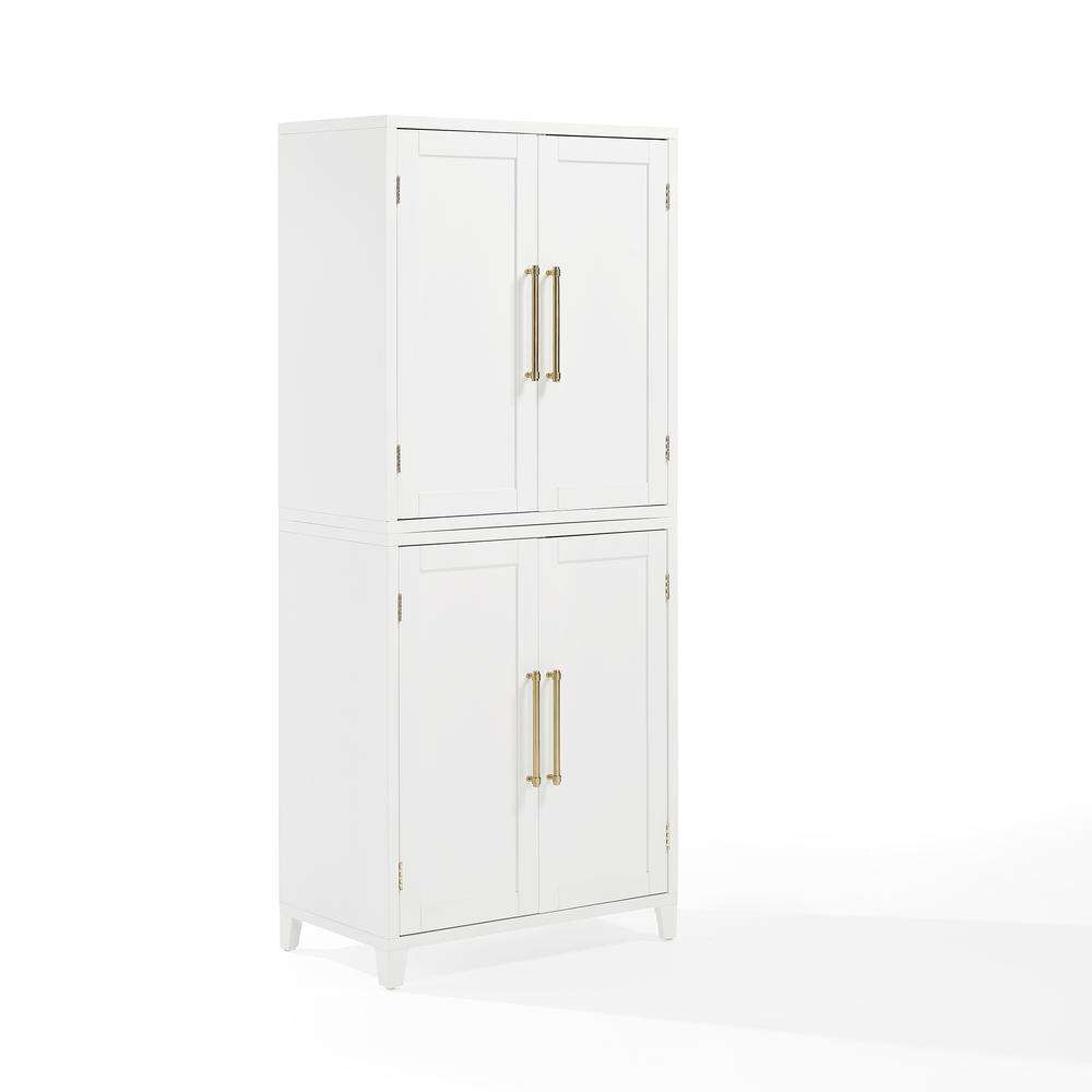 Alt View 7. Crosley Furniture - Roarke Kitchen Pantry Storage Cabinet - White.