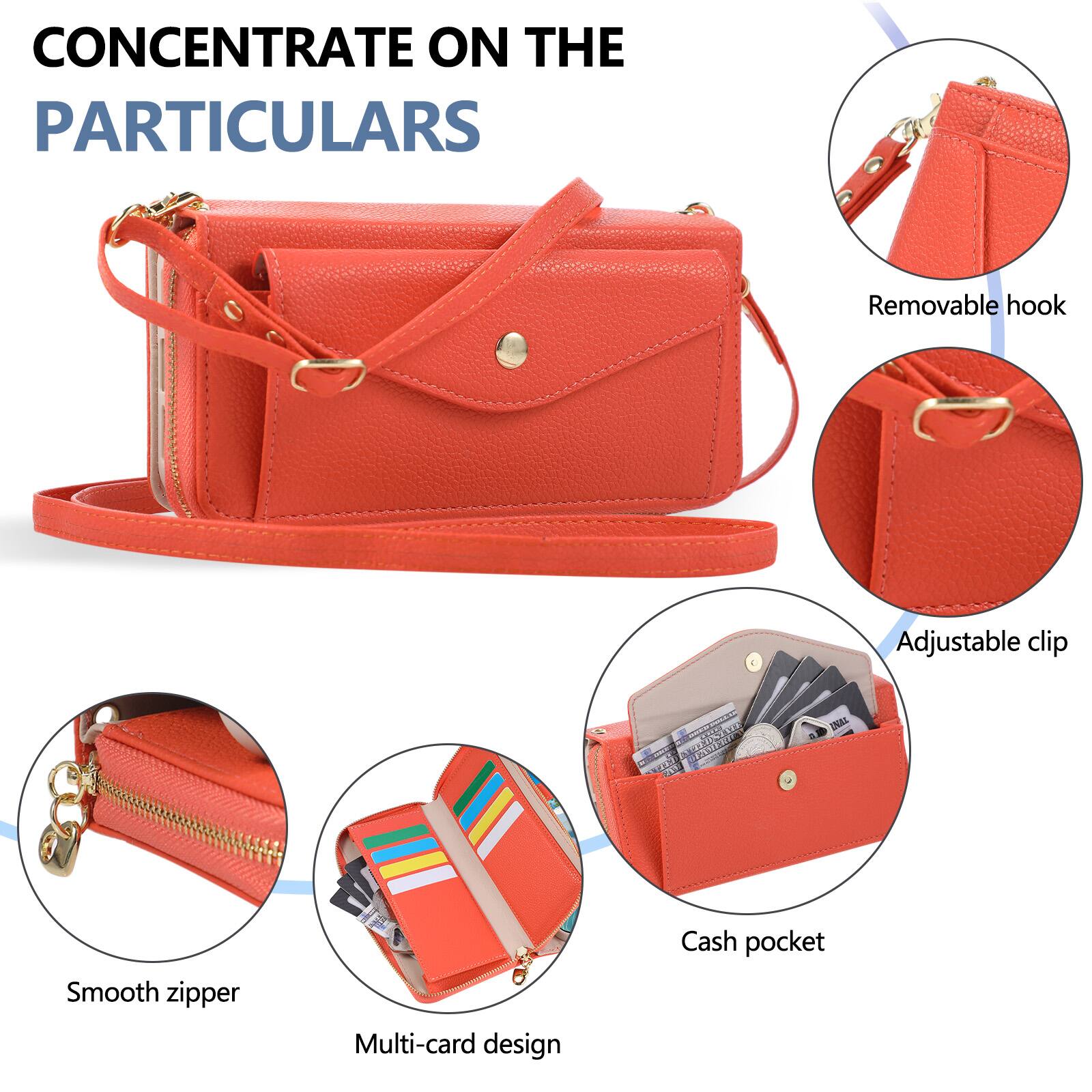 CONCENTRATE ON THE PARTICULARS

- Removable hook
- Adjustable clip
- Smooth zipper
- Multi-card design
- Cash pocket