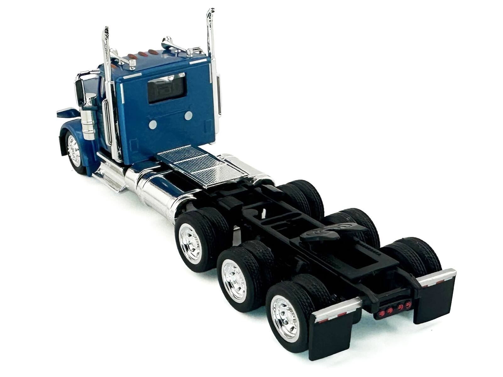 Alt View 2. HO Logistics Replicas - Peterbilt 589 3-Axel Day Cab Blue Metallic 1/87 (HO) Scale Plastic Model Car by HO Logistics.