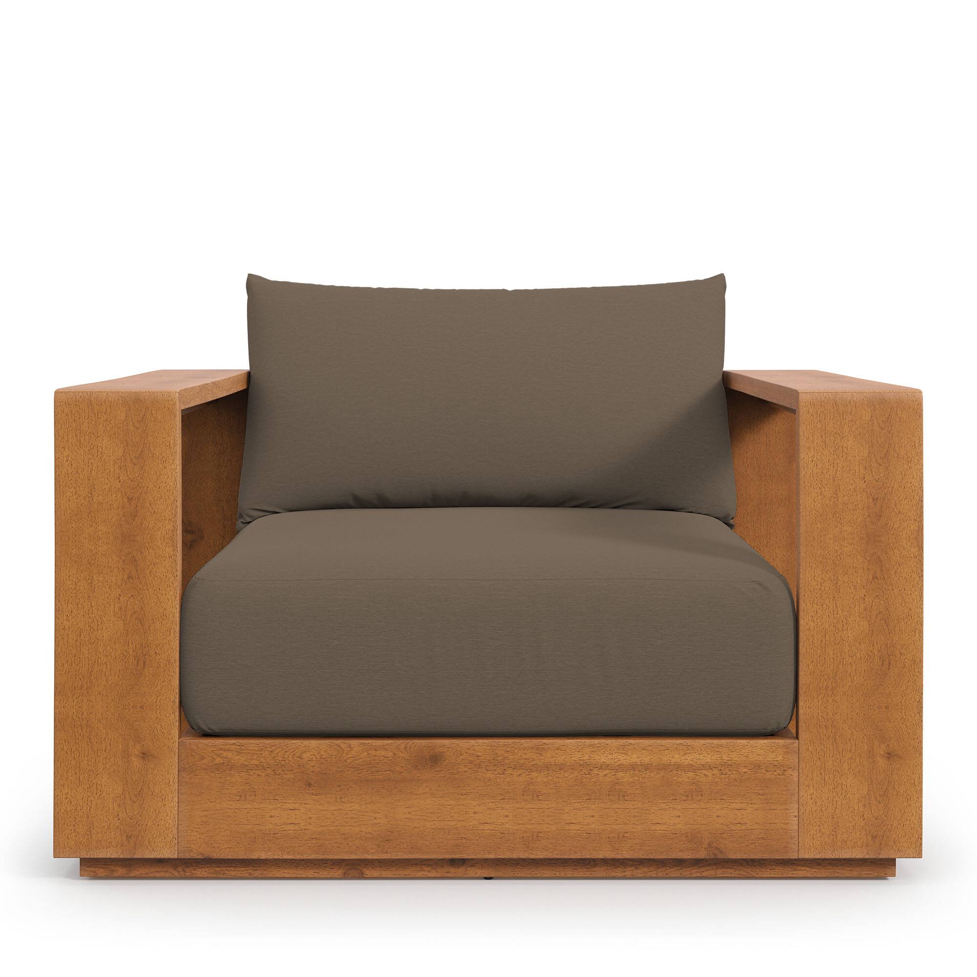 Alt View 6. Modway - Tahoe Outdoor Patio Acacia Wood Chair by Modway - Natural Cocoa.