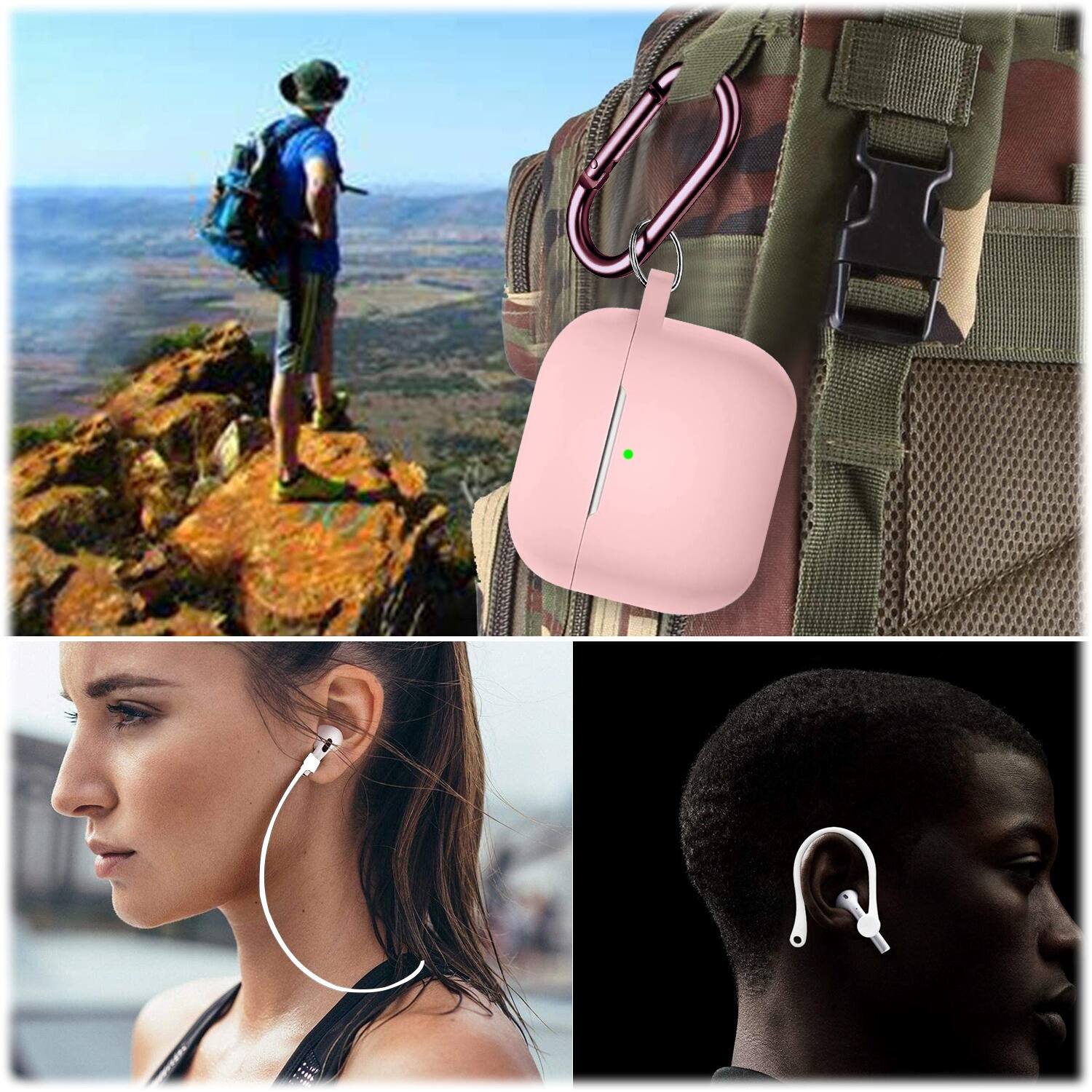 Alt View 16. SaharaCase - Silicone Case for Apple AirPods 3 (3rd Generation 2021) - Pink.