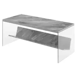 Gray Faux Marble/Glass