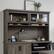 Angle. Sauder - Aspen Post Large Hutch - Pebble Pine.