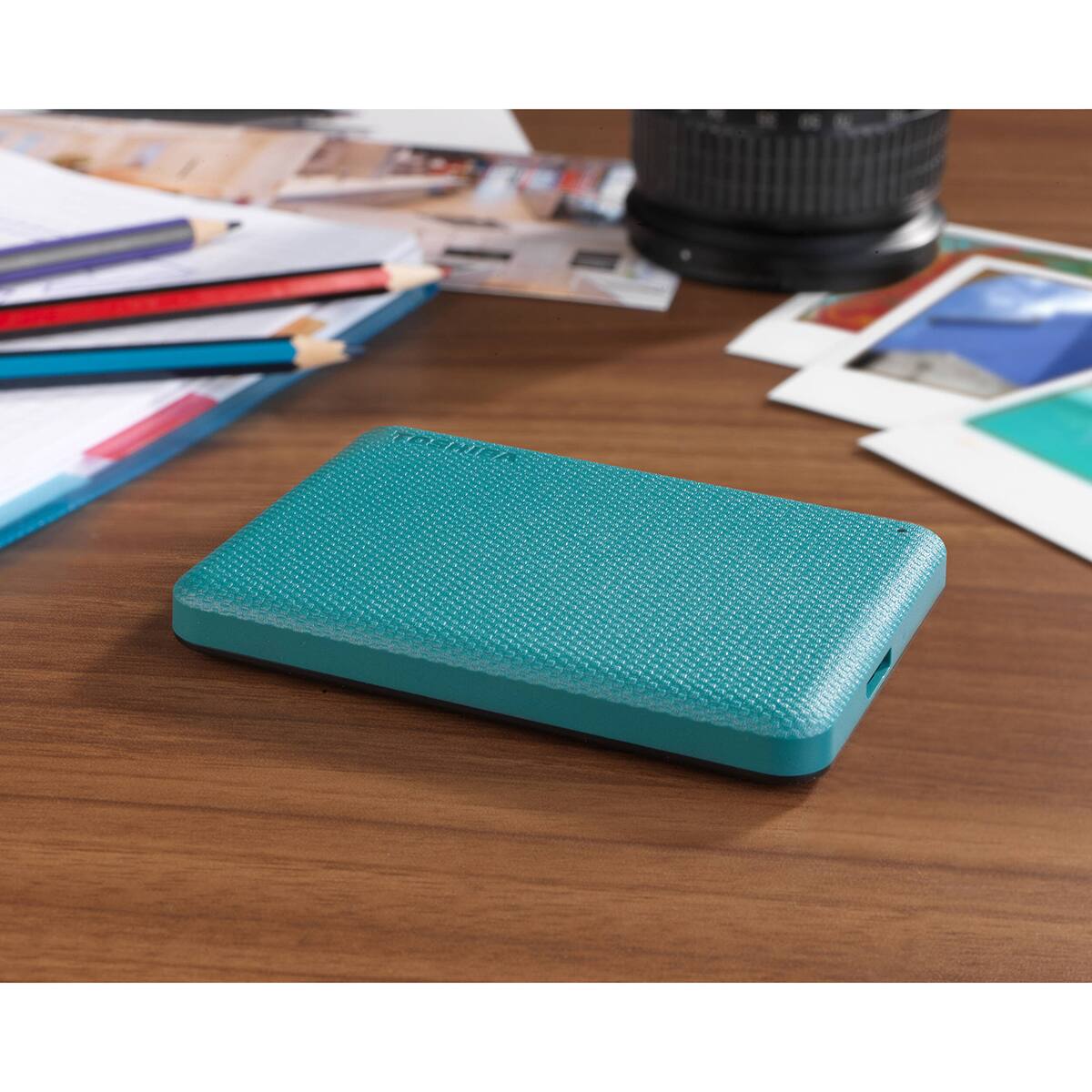 Alt View 8. Toshiba - Toshiba Canvio Advance 1TB USB 3.2 Gen 1 Portable Hard Drive, Green - Green.