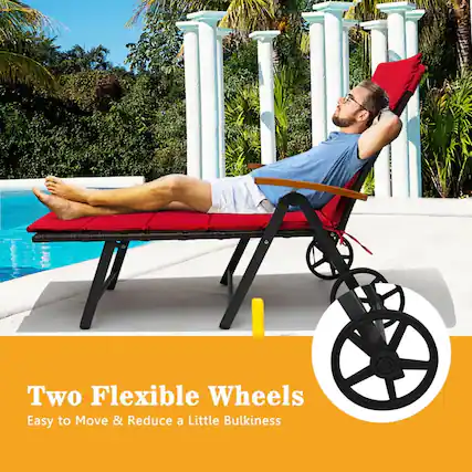 Two Flexible Wheels
Easy to Move & Reduce a Little Bulkiness