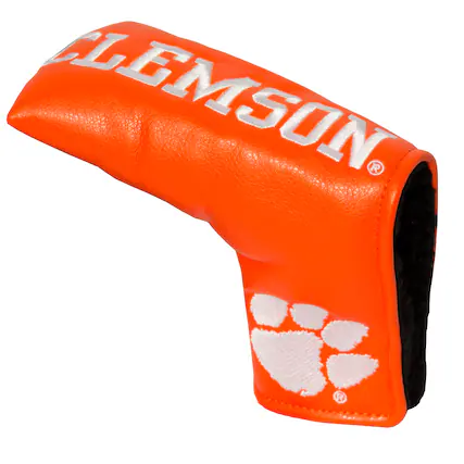 Front. Team Golf - Clemson Tigers Tour Blade Putter Cover - Multicolor.