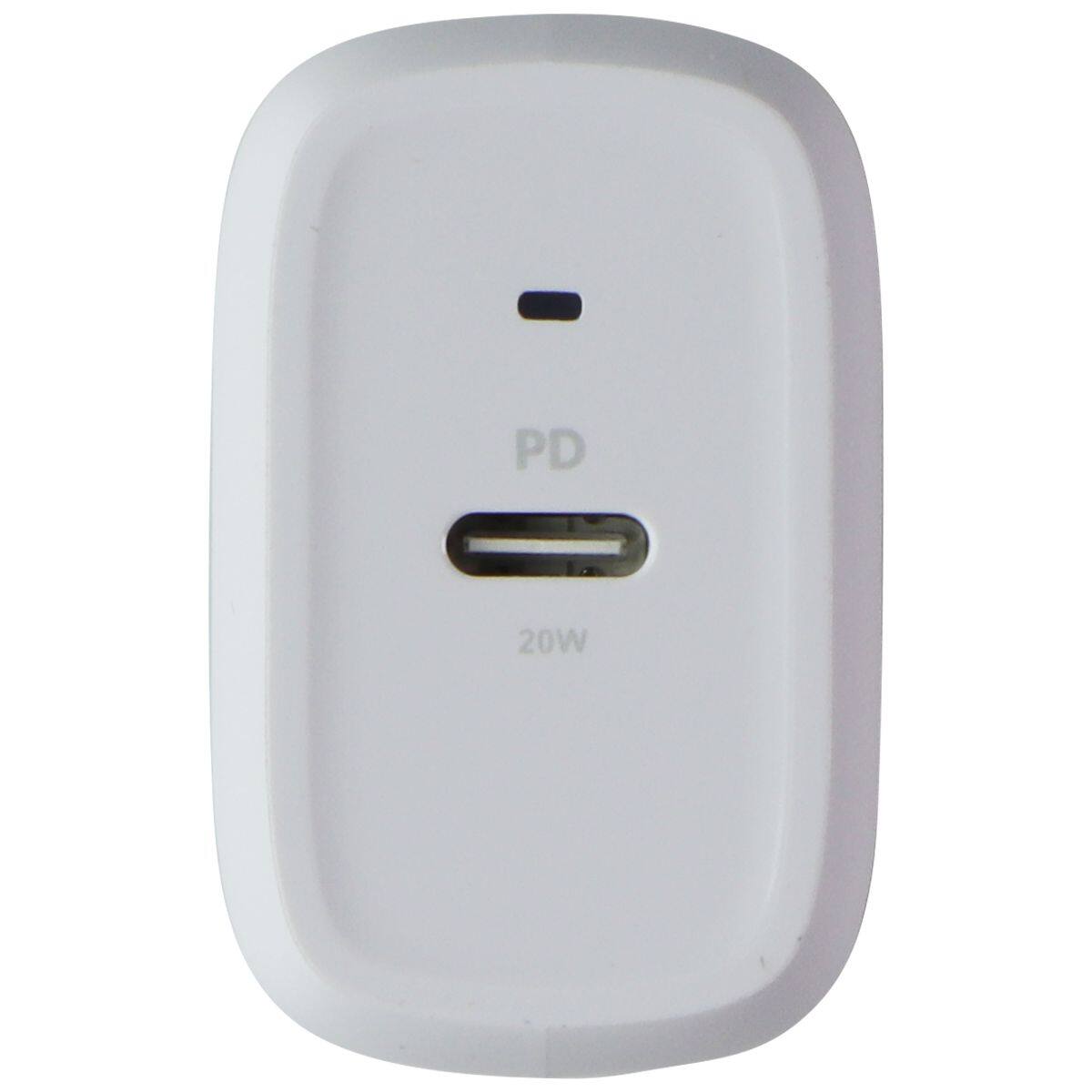 Alt View 1. OtterBox - 20W USB-C PD Fast Charge Wall Adapter - White - White.