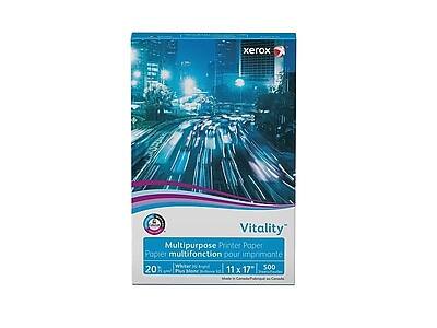 xerox  
Vitality Multipurpose Printer Paper Papier multifonction pour imprimante 20 11 x 17 500