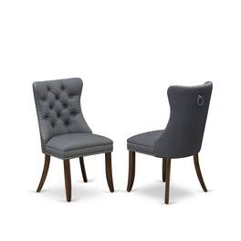 East West Furniture - Parson Chairs - Gray