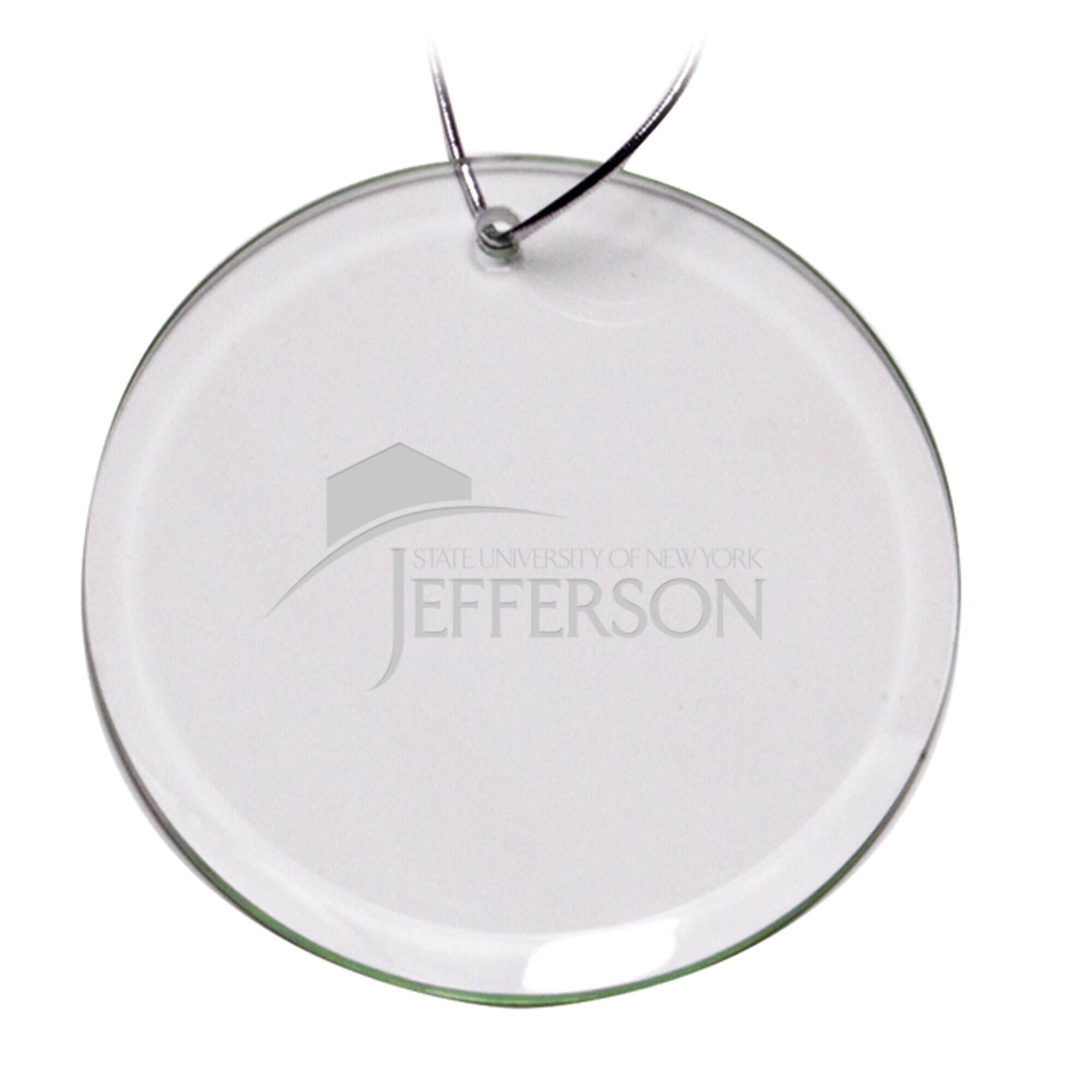 Jardine - Jefferson Community College Cannoneers 3'' Round Glass Ornament - Multicolor