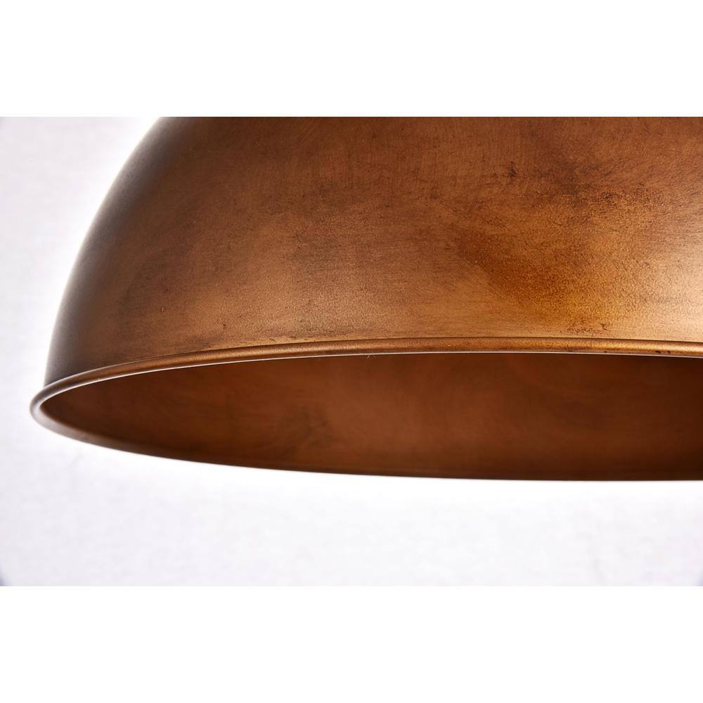 Alt View 4. Living District - Merce Collection Pendant D15 H10 Lt:1 Manual Brass Finish - Manual Brass.