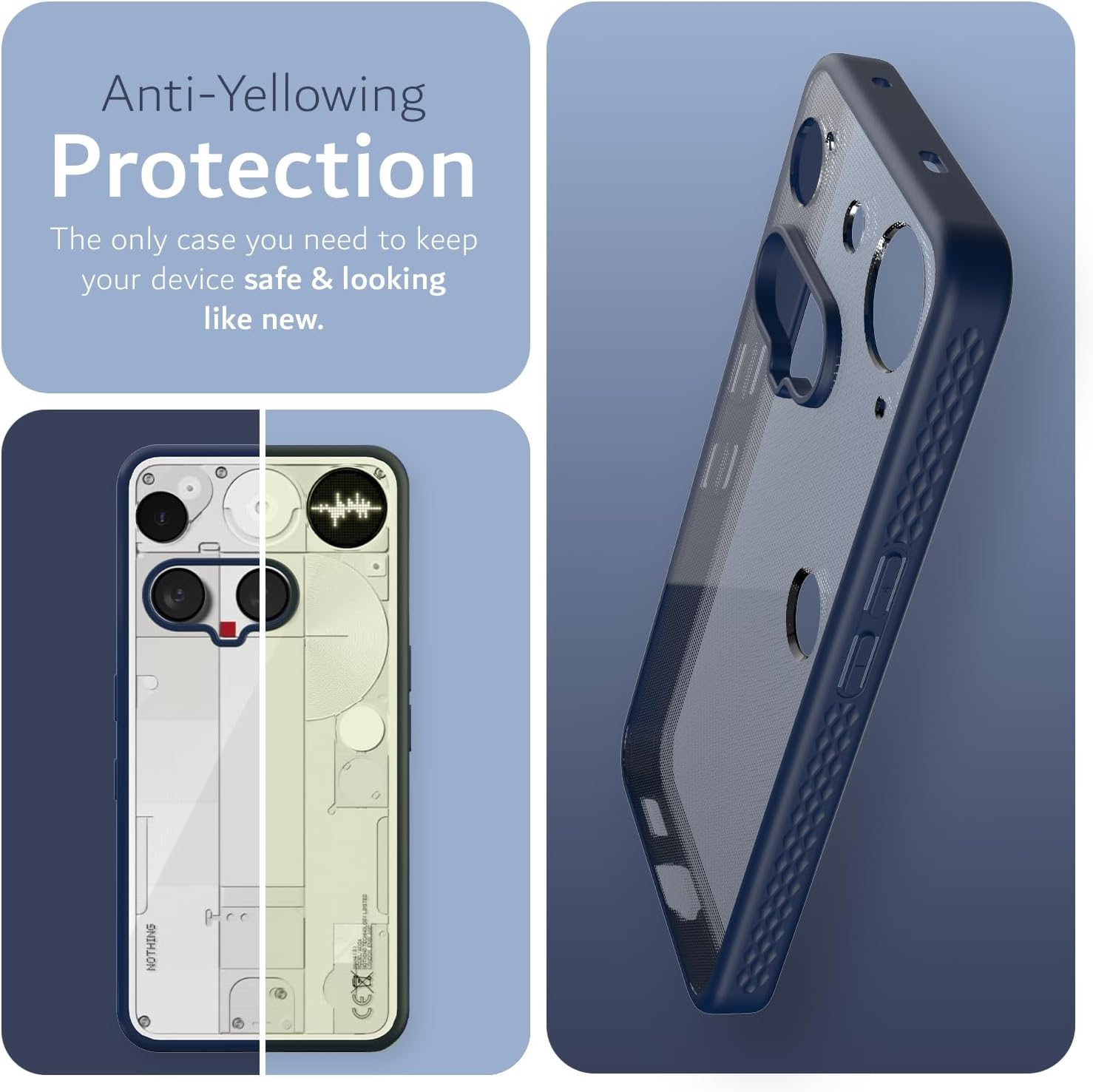 Anti-Yellowing Protection  
The only case you need to keep your device safe & looking like new.