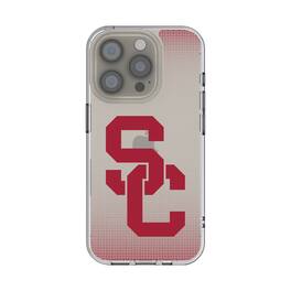 Keyscaper - NCAA - USC Trojans Linen Logo iPhone Clear Case - 15 - Multicolor