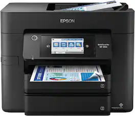 Epson - Workforce Pro WF-4833 Wireless All-in-One Color Inkjet Printer - Black