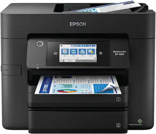 EPSON WorkForce Pro WF-4833
Copy Scan Fax Print
PrecisionCore