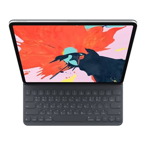 Alt View 5. Apple - Apple Smart Keyboard Folio (for 12.9-inch iPad Pro, 3rd Generation) - Korean - Black.