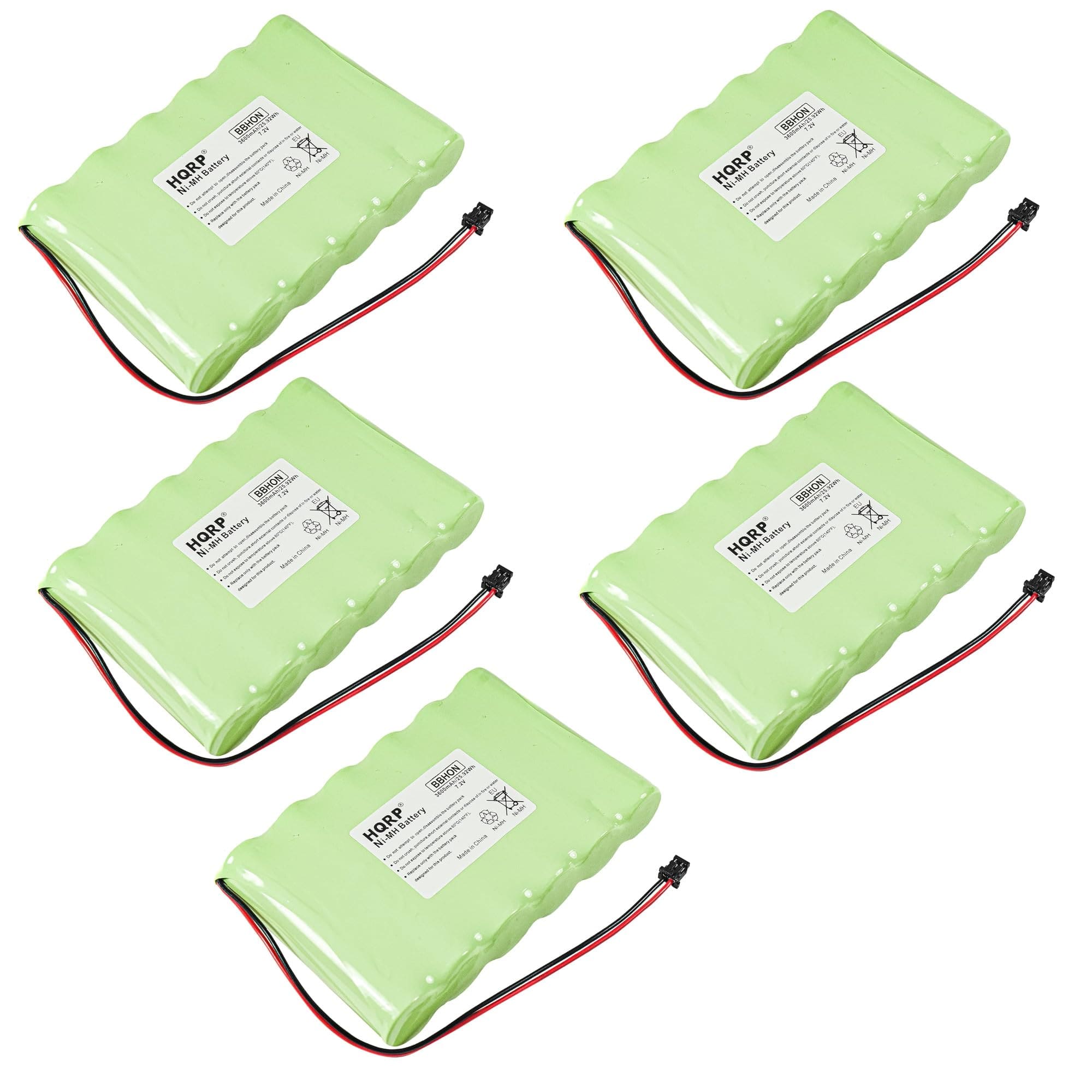 HQRP - 5-Pack 7.2 V 3600 mAh NiMH Backup Batteries for DSC Impassa SCW9057 SCW9055 Alarm Panel price history on PriceWatchPro