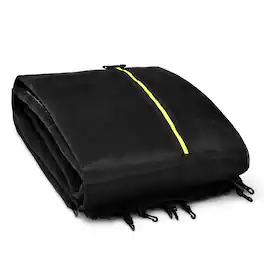 Gymax - 14FT Replacement Trampoline Safety Enclosure Net w/ Zipper & Protection Buckles - Black