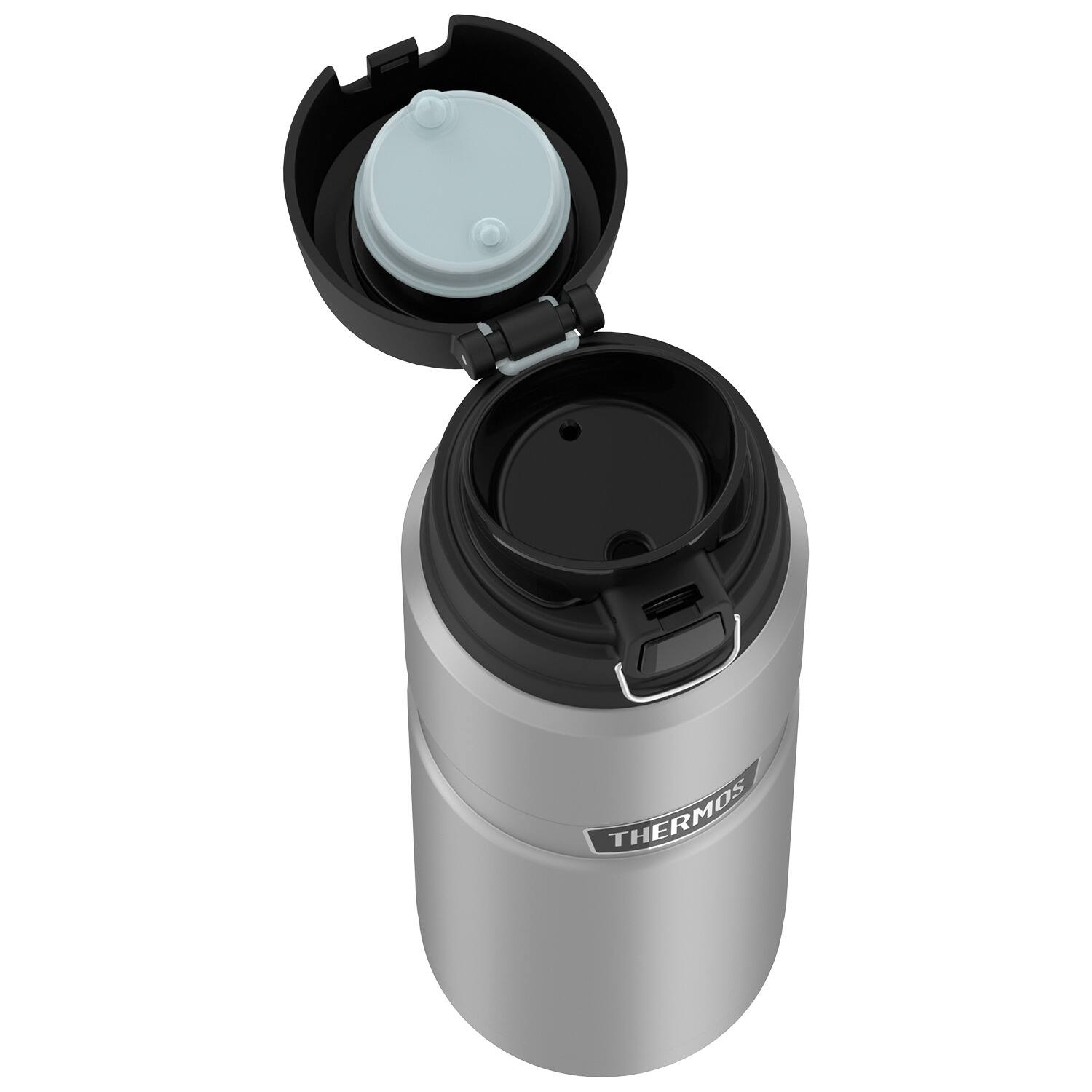 Alt View 2. Thermos - Thermos 24 oz. Stainless King Vacuum Insulated Water Bottle - Matte Silver - Silver.