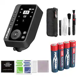 Profoto - Connect Pro Remote for Nikon Bundle with 4 Pack AAA Battery and Additional Accessories - Black