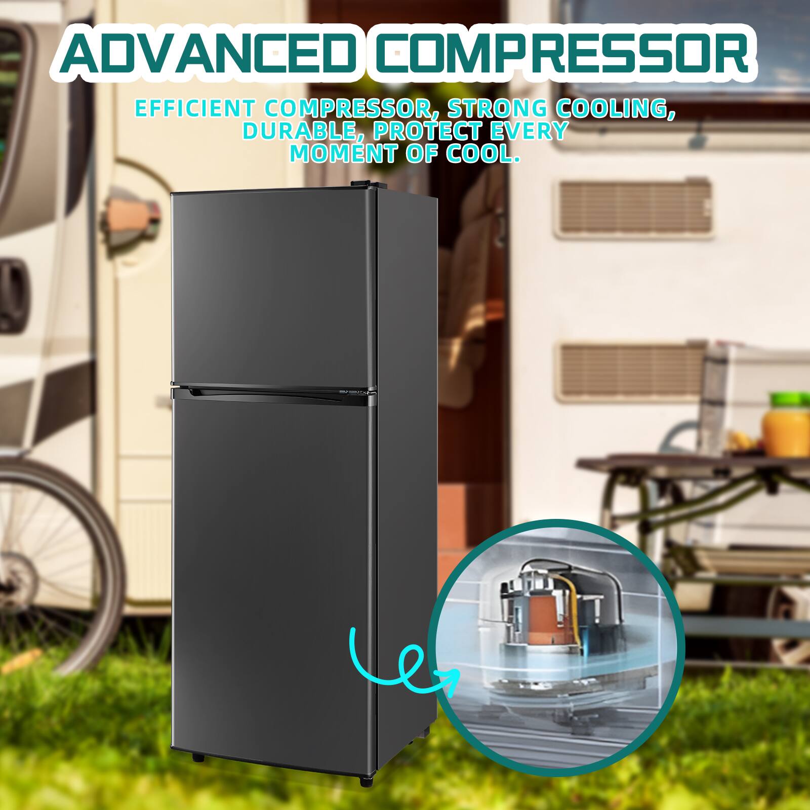 ADVANCED COMPRESSOR

EFFICIENT COMPRESSOR, STRONG COOLING, DURABLE, PROTECT EVERY MOMENT OF COOL.