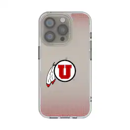 Keyscaper - NCAA - Utah Utes Linen Logo iPhone Clear Case - 16e - Multicolor