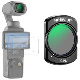 Neewer - Magnetic CPL Filter for DJI Osmo Pocket 3 - Multi-Coated Kit with 2 Screen Protectors