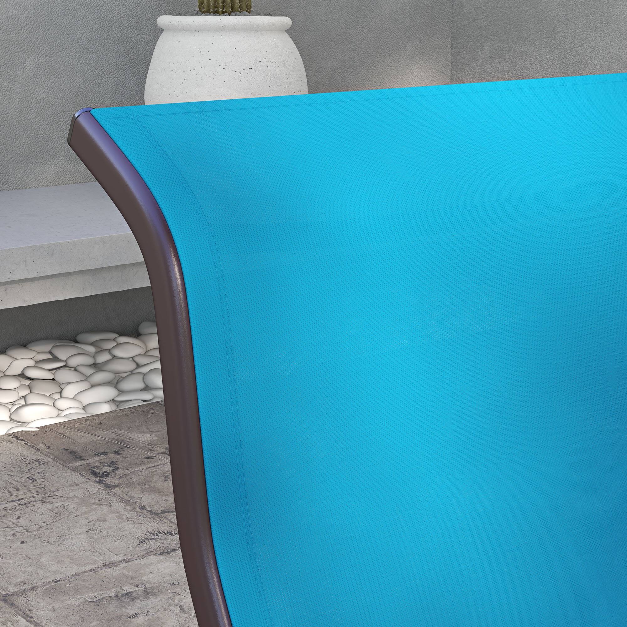 Alt View 7. Outsunny - Lounger Chair - Blue.