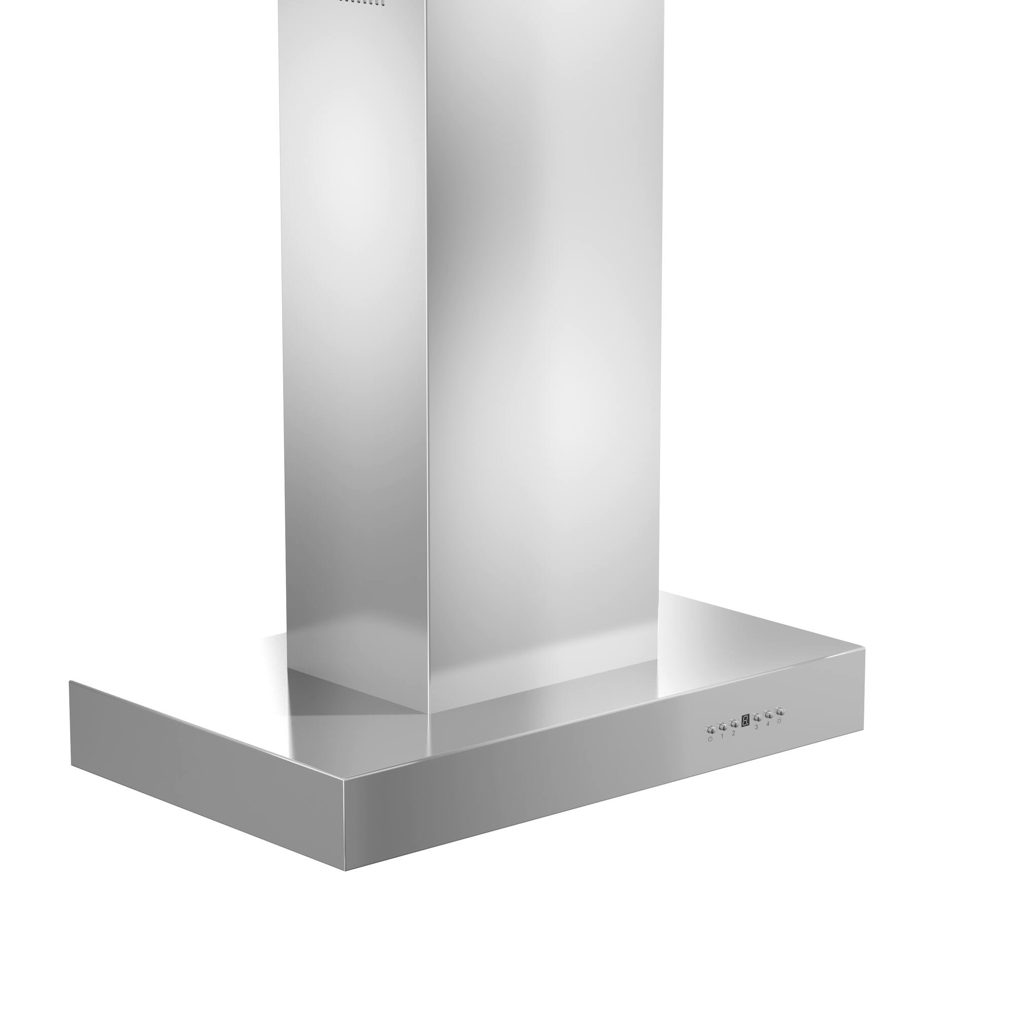 Angle. ZLINE - ZLINE 36 in. Ducted Outdoor Island Mount Range Hood in Stainless Steel (KECOMi-304-36) - Stainless steel.