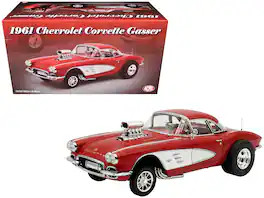 ACME - 1961 Chevrolet Corvette Gasser Roman with Interior Limited Edition to 300 pieces Worldwide 1/18 - Red