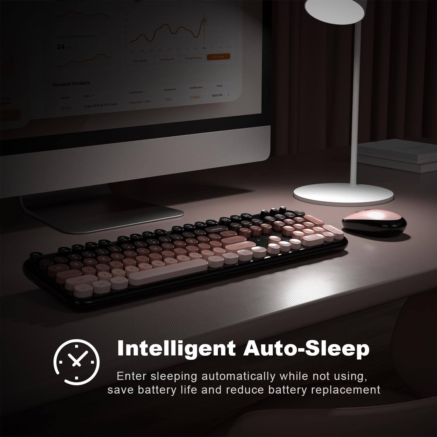 Intelligent Auto-Sleep  
Enter sleeping automatically while not using, save battery life and reduce battery replacement