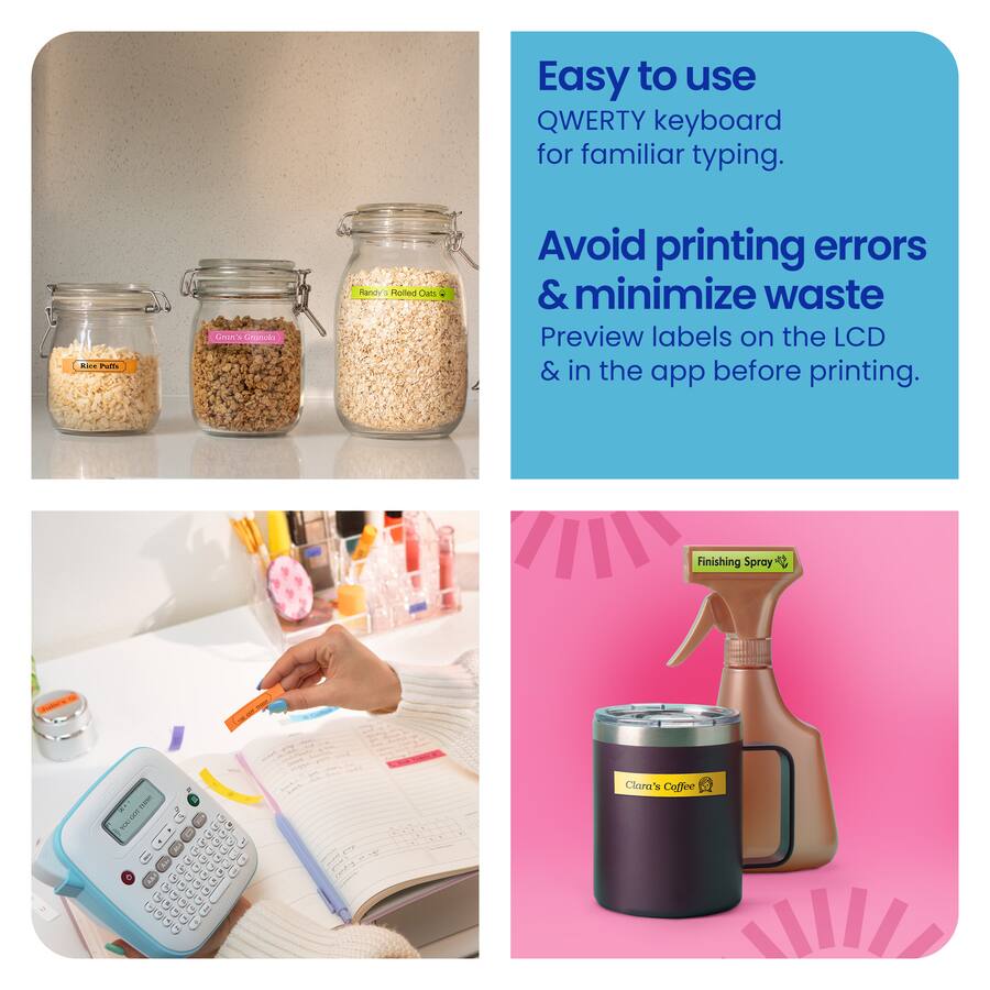 Brother P touch PT N20 Personal Desktop Label Maker with Btag Tape ...