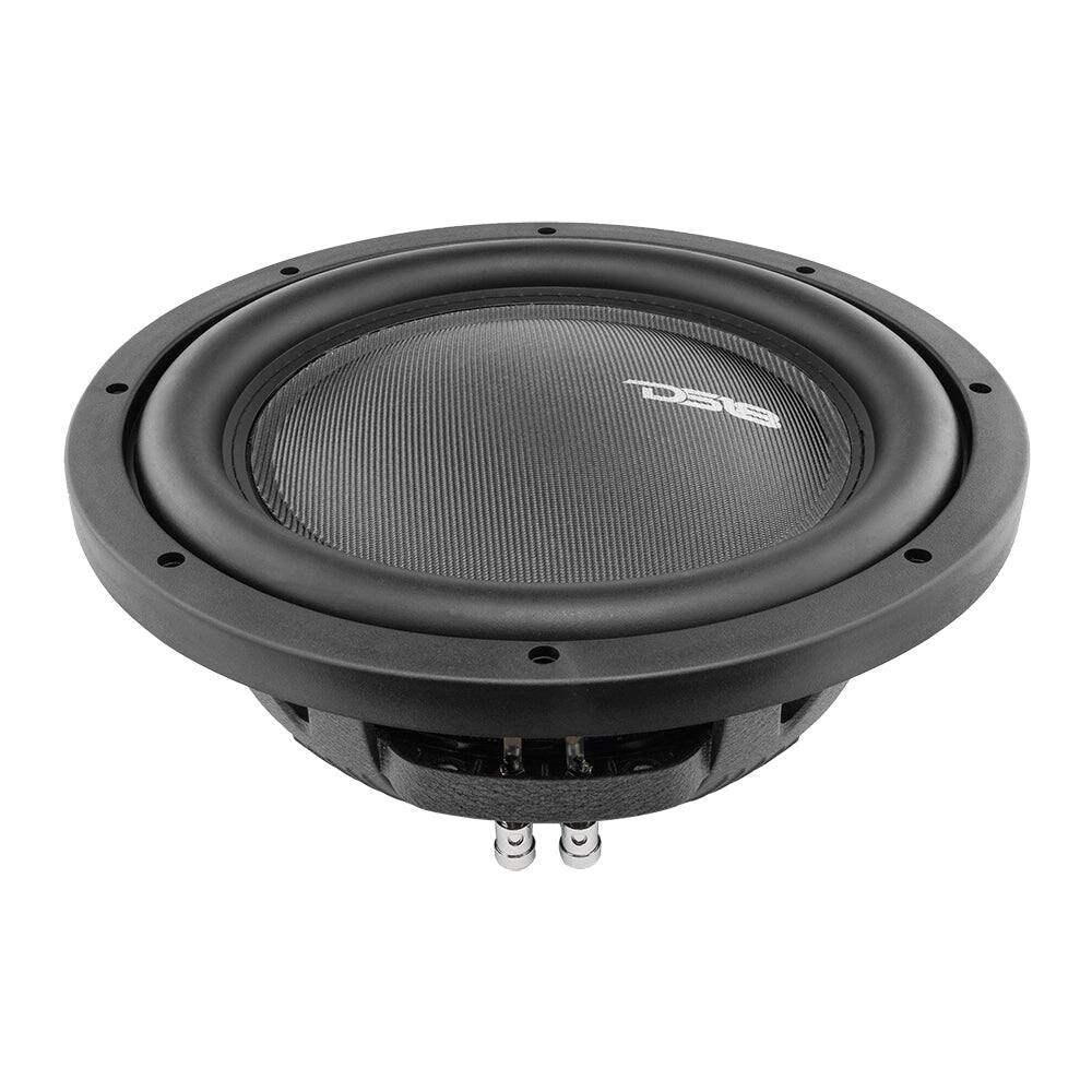 Angle. DS18 Audio - IXS 12" Shallow-Mount Fiber Glass Cone Subwoofer, 800W RMS Single 4-Ohm.