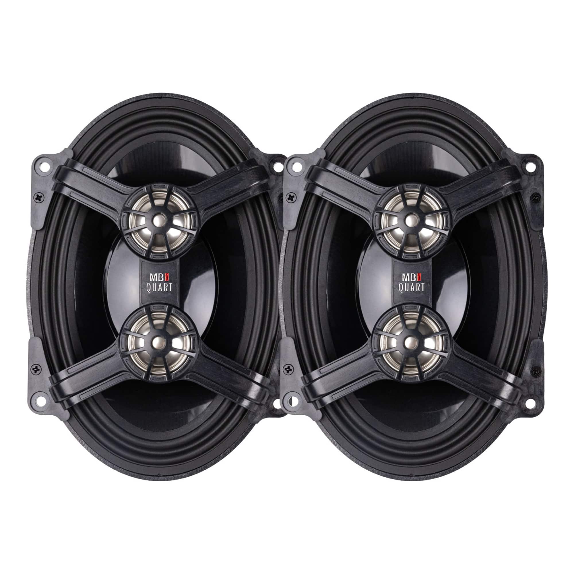 MB Quart - 5x7" 3-Way Coaxial Speakers, 06-22 Harley Davidson Street & Ultra Glide - Black