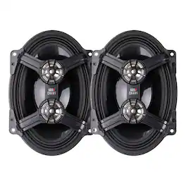 MB Quart - 5x7" 3-Way Coaxial Speakers, 06-22 Harley Davidson Street & Ultra Glide - Black