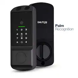 Dalton - Z10 Smart Deadbolt with Palm Recognition & Built-In Camera – Wi-Fi - Black