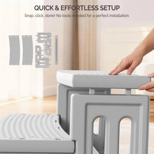 QUICK & EFFORTLESS SETUP  
Snap, click, done! No tools needed for a perfect installation.