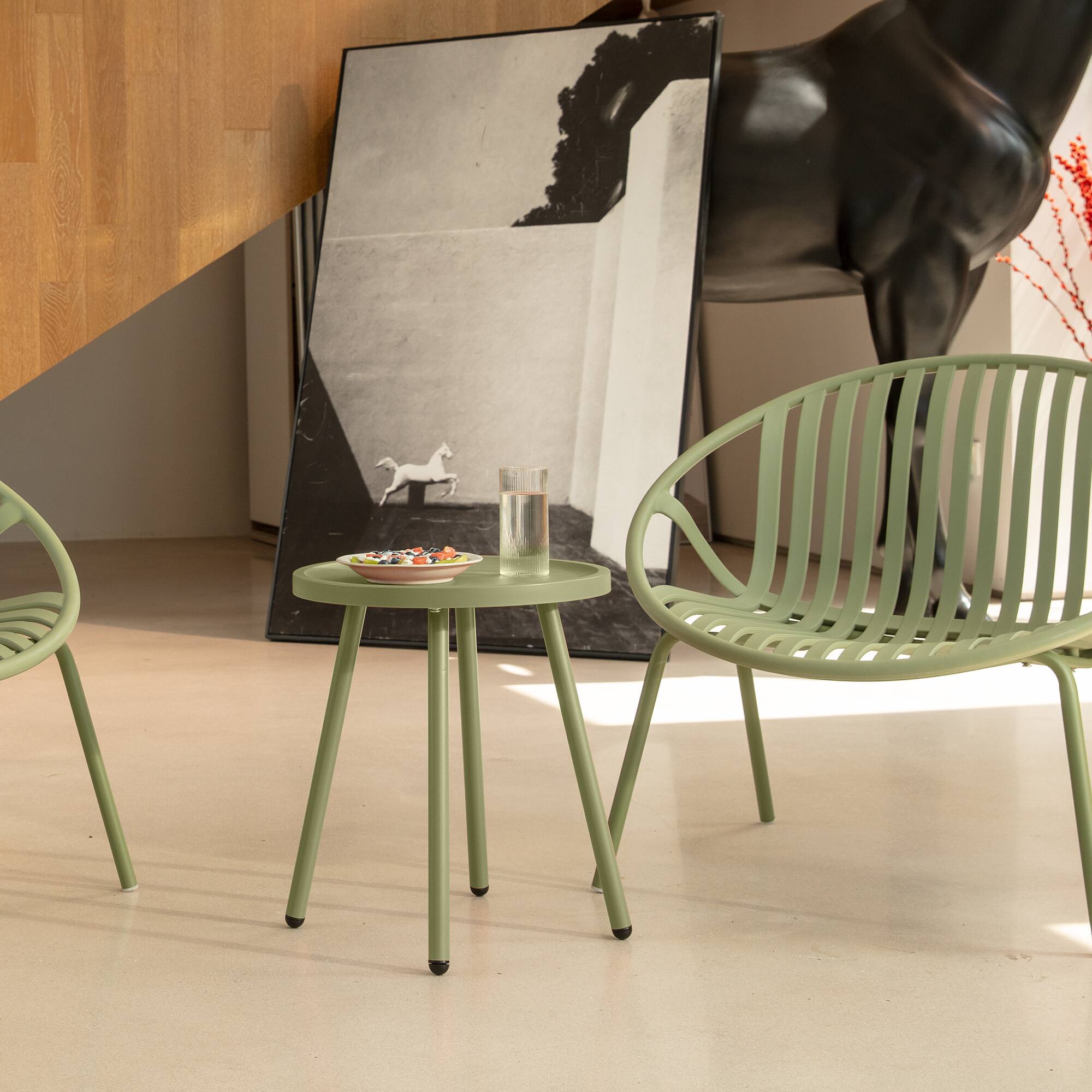 Alt View 1. Werph - Werph End Table Living Room Side Table - Green.