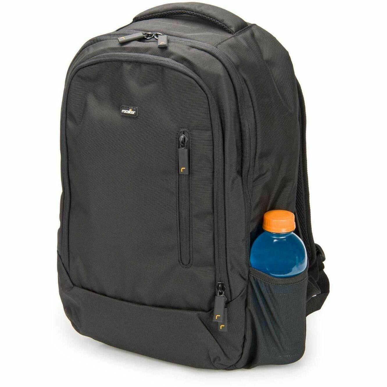 Alt View 1. Rocstor - Rocstor UrbanPro Rugged Carrying Case (Backpack) for 13.3" to 16" Apple, HP, Lenovo, Microsoft, Dell Notebook - Black - Black.