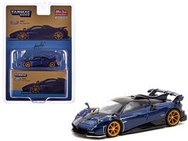 Pagani Imola Argentina Top "Global64" Series 1/64 Diecast Model by Tarmac Works - Blue Metallic with Black