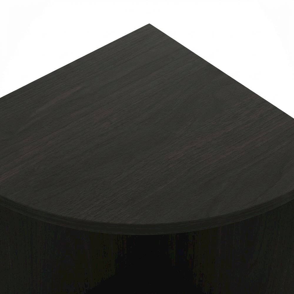 Alt View 1. FurniFact - Wooden bookcase with sleek design for home or office storage - Espresso.