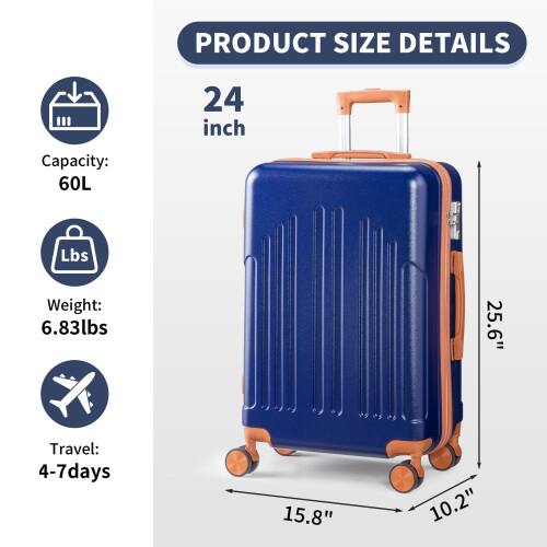 PRODUCT SIZE DETAILS

24 inch

Capacity: 60L

Weight: 6.83lbs

Travel: 4-7 days

25.6" x 15.8" x 10.2"