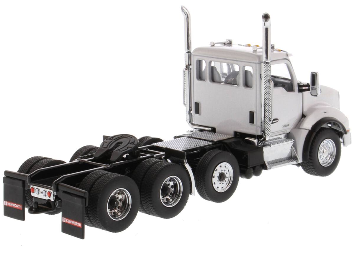 Kenworth T880 SBFA Day Cab Pusher Axle Tandem Truck Tractor White ...