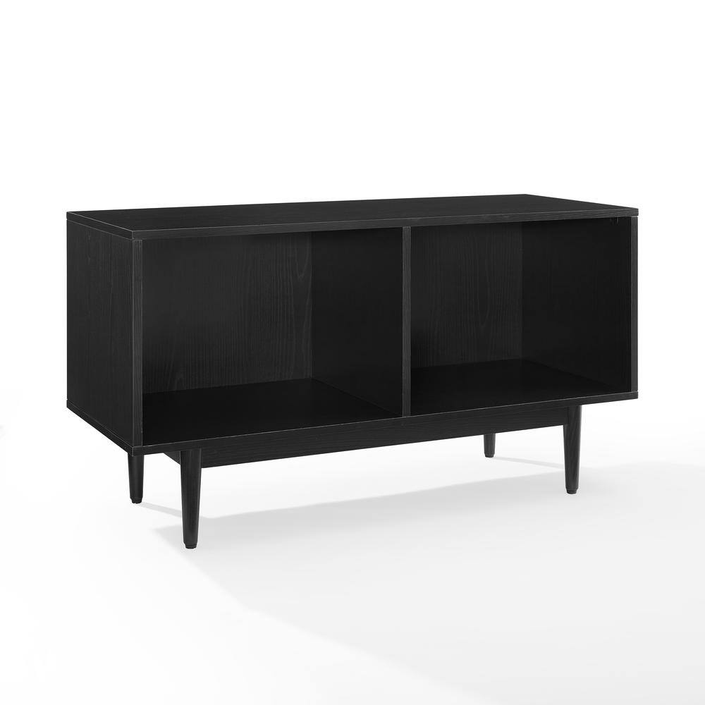 Alt View 1. Crosley Furniture - Liam Medium Record Player Stand With Vinyl Storage - Black.