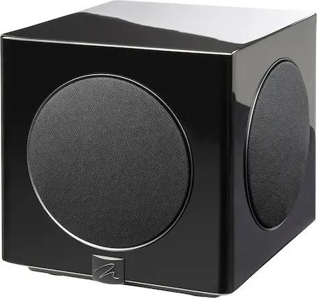 Front. MartinLogan - Abyss 8, 8” Hybrid, Powered Subwoofer, with Magnitude MT-1kW Amplifier, Sub Control App, and Wireless Built-In - Gloss Black.