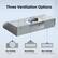 Three Ventilation Options
- Top Venting: 6" Round
- Top Venting: 3-1/4" x 10" Rectangular
- Rear Venting: 3-1/4" x 10" Rectangular